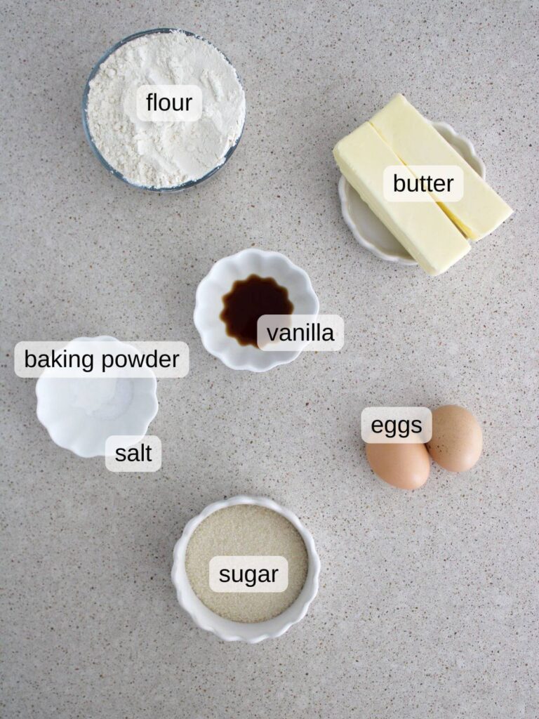 a flat lay of the ingredients needed for the recipe