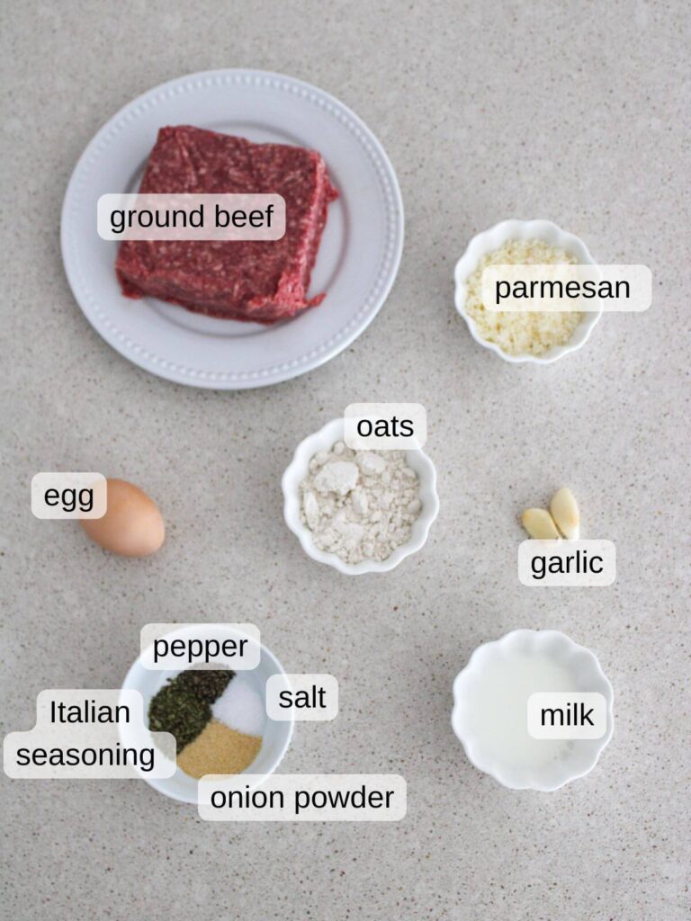 a flat lay of the ingredients needed for this recipe