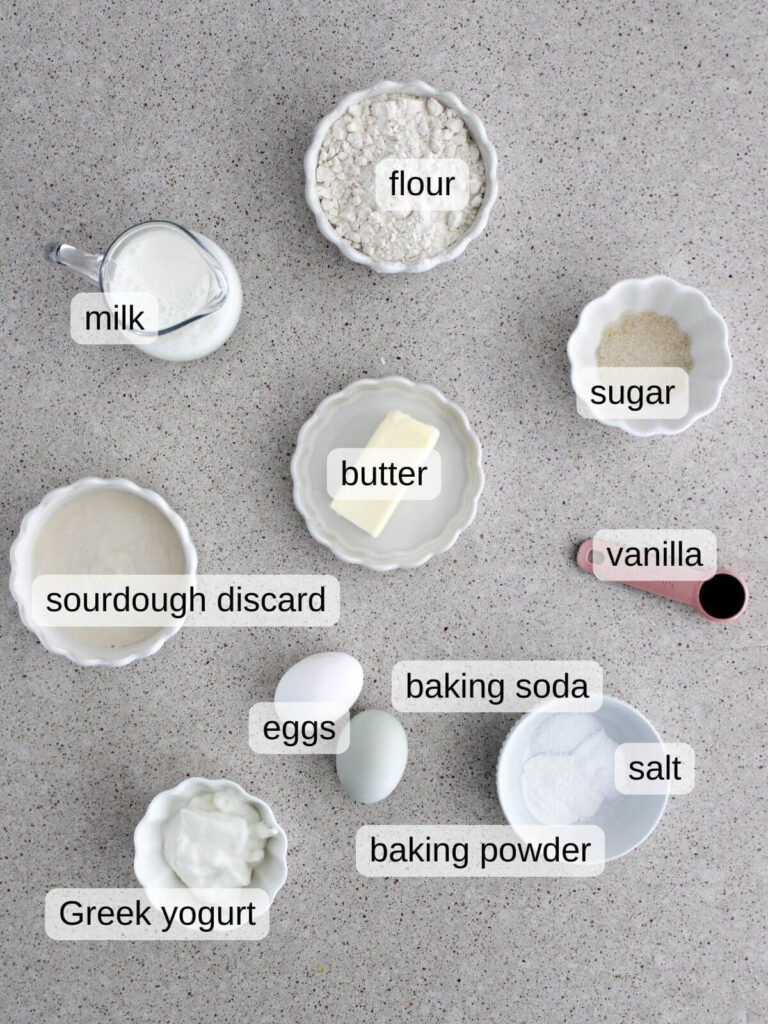A flat lay of the ingredients needed for the recipe