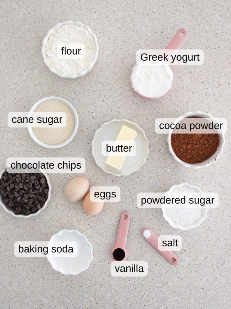 a flat lay of ingredients needed to make the recipe