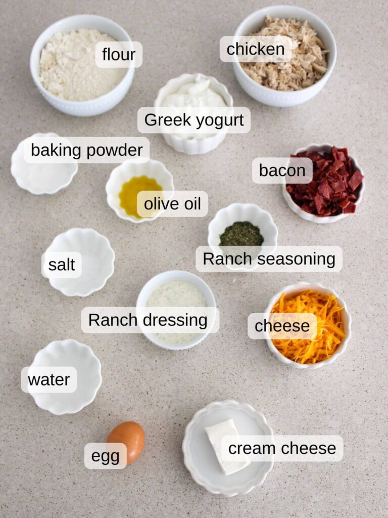 a flat lay of the ingredients needed for the recipe