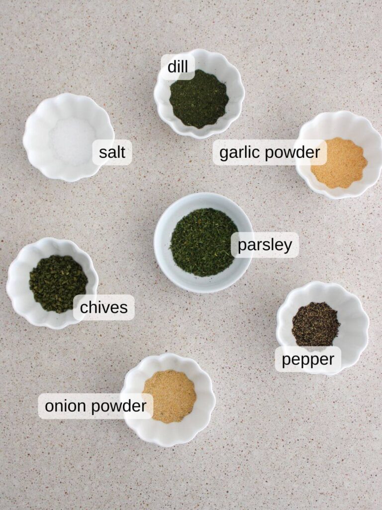 a flat lay of the ingredients needed for the recipe