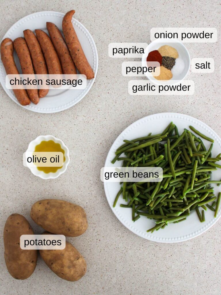 a flat lay of the ingredients needed for the recipe