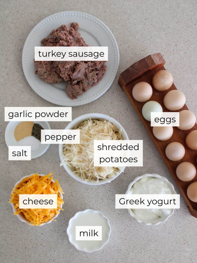 the ingredients needed for the recipe in a flat lay