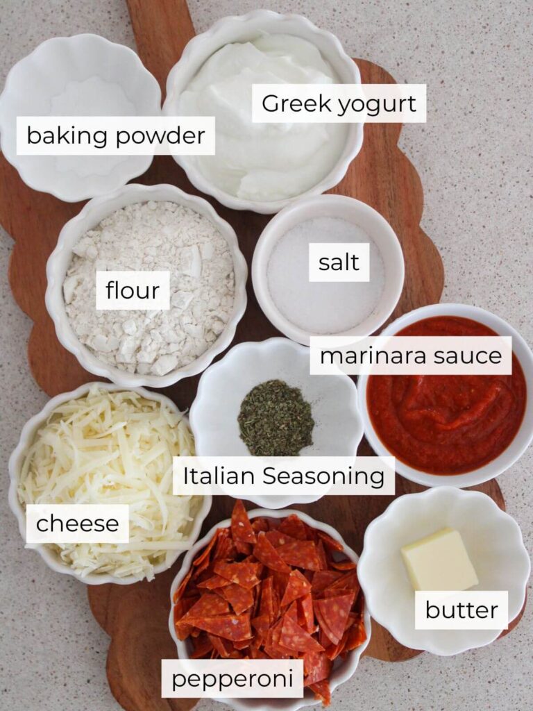a flat lay of the ingredients needed for the recipe