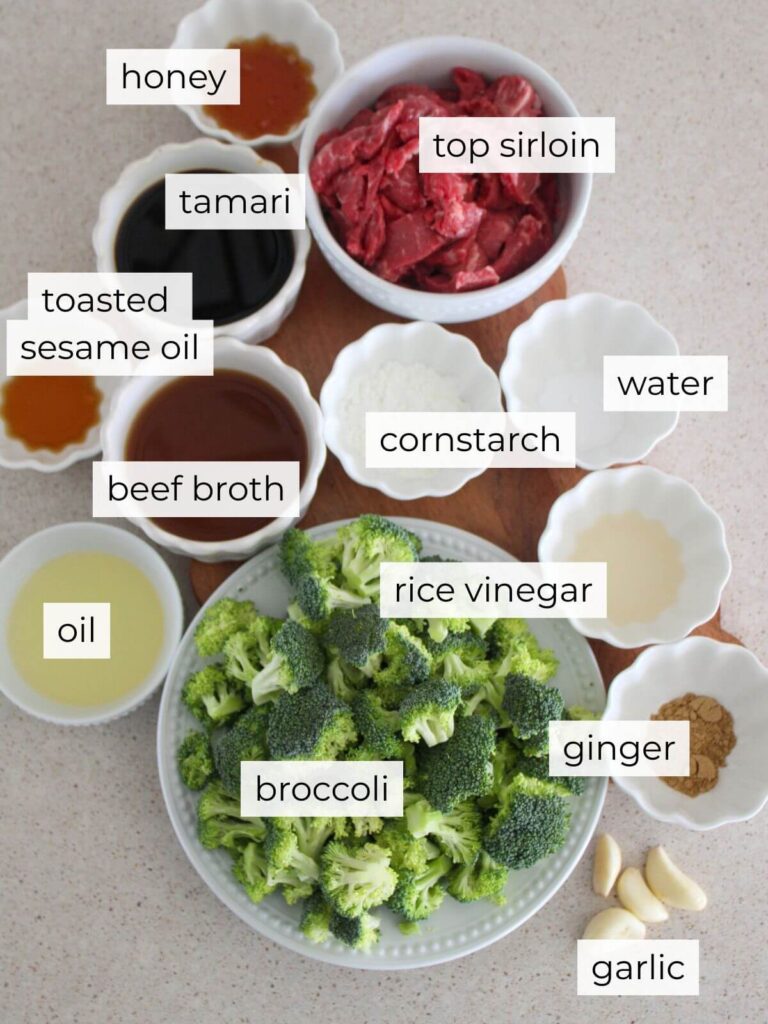 A flatlay of the ingredients needed for this recipe