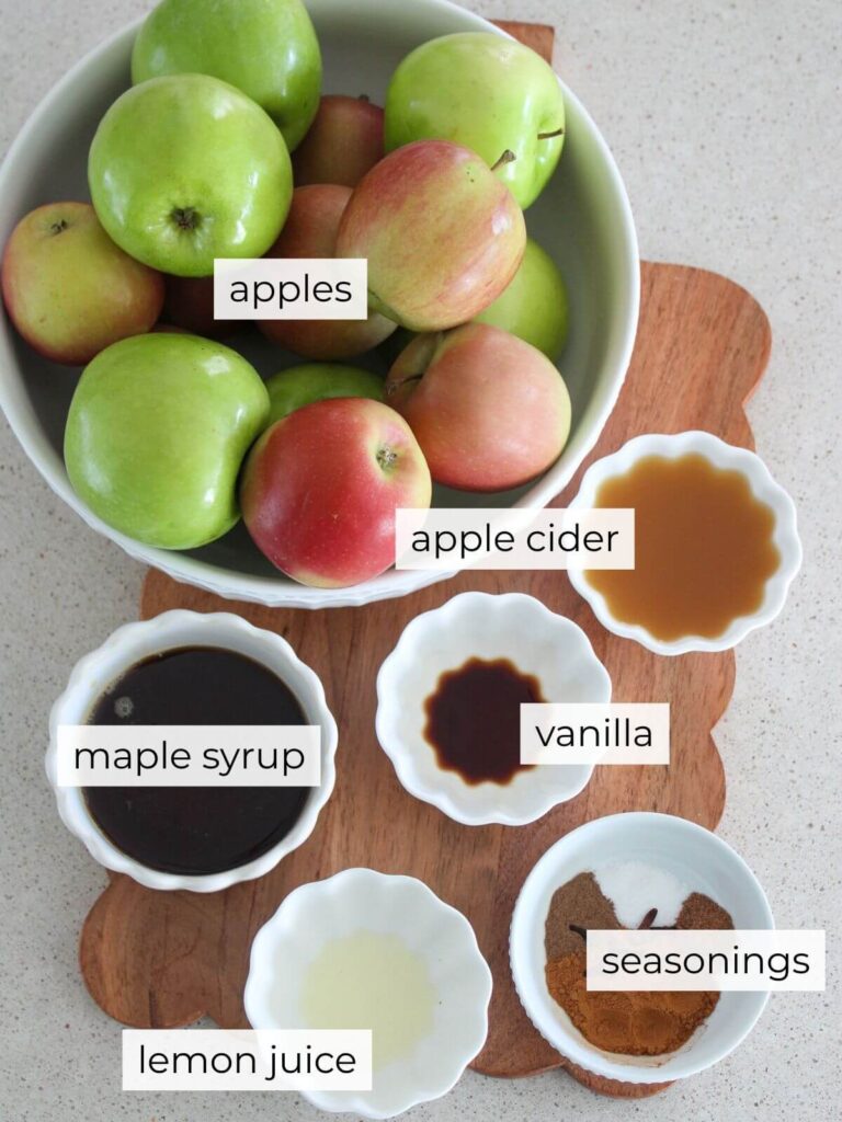a flat lay of the ingredients needed for this recipe